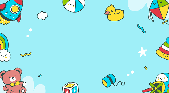 Playful toy background